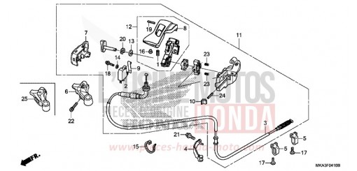 LEVIER DE STATIONNEMENT NC750XDJ de 2018